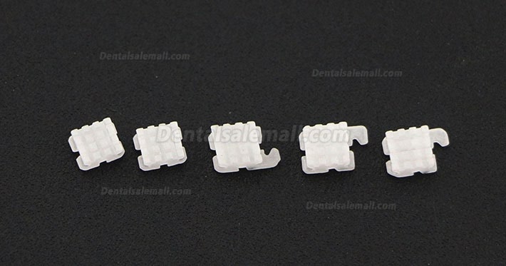 5Pack/20Pcs Dental Orthodontic Ceramic Bracket Braces ROTH 022 345 Hooks